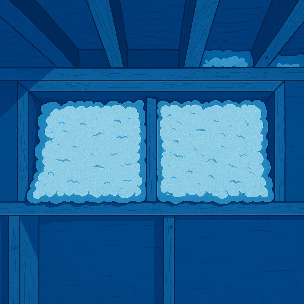 Illustration of a Rim Joist with Insulation