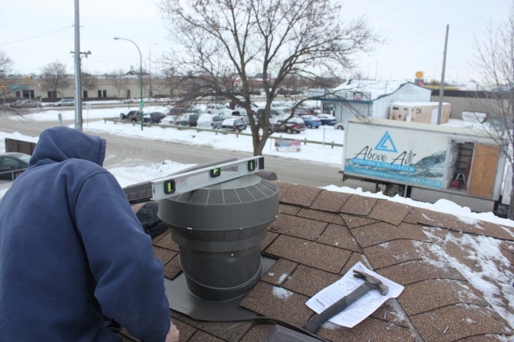 Installation of Duraflo Weatherpro Turbo roof vent.